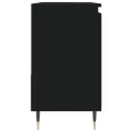 Armoire de salle de bain noir 65x33x60 cm bois d'ingénierie