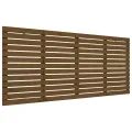 Tête de lit murale Marron miel 166x3x91,5 cm Bois massif de pin