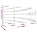 Tête de lit murale Marron miel 166x3x91,5 cm Bois massif de pin