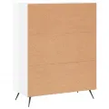 Buffet Blanc brillant 69,5x34x90 cm Bois d'ingénierie
