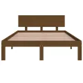Cadre de lit Marron miel Bois massif 120x190 cm Petit Double