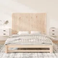 Tête de lit murale 147x3x90 cm Bois massif de pin