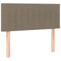 cadre de lit avec matelas Taupe 80x200 cm Tissu