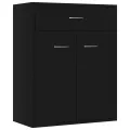 Buffet Noir 60x30x75 cm Aggloméré