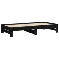 Lit coulissant 2x(90x190) cm Bois de pin massif