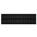 Tête de lit murale Noir 204x3x60 cm Bois massif de pin