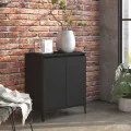Buffet Noir 60x35x70 cm Aggloméré