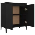 Buffet Noir 60x35x70 cm Aggloméré