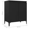 Buffet Noir 60x35x70 cm Aggloméré