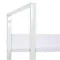 Bibliothèque à 3 niveaux blanc 60x27,6x90,5cm bois d'ingénierie