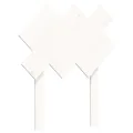 Cadre de lit avec tête de lit blanc 90x200 cm bois massif