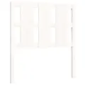 Cadre de lit avec tête de lit blanc 90x200 cm bois massif