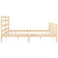 Cadre de lit avec tête de lit 200x200 cm bois massif