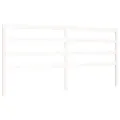 Cadre de lit avec tête de lit blanc 200x200 cm bois massif