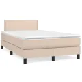 cadre de lit avec matelas Cappuccino 120x200 cm