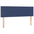 cadre de lit avec matelas Bleu 140x190 cm Tissu