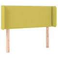 Tête de lit à LED Vert 83x16x78/88 cm Tissu