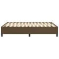 cadre de lit Marron foncé 140x190 cm Tissu