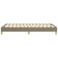 cadre de lit Taupe 120x200 cm Tissu