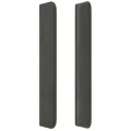 Tête de lit avec oreilles Gris foncé 103x16x118/128 cm Velours