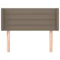 Tête de lit avec oreilles Taupe 83x16x78/88 cm Tissu