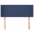 Tête de lit avec oreilles Bleu 103x16x78/88 cm Tissu