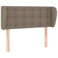 Tête de lit avec oreilles Taupe 83x23x78/88 cm Tissu