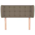 Tête de lit avec oreilles Taupe 83x23x78/88 cm Tissu