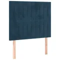 Têtes de lit 2 pcs Bleu foncé 100x5x78/88 cm Velours