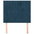 Têtes de lit 2 pcs Bleu foncé 100x5x78/88 cm Velours