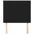 Têtes de lit 2 pcs Noir 80x5x78/88 cm Tissu