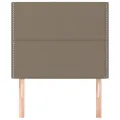 Têtes de lit 2 pcs Taupe 90x5x78/88 cm Tissu