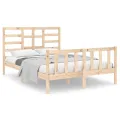 Cadre de lit Bois massif 140x190 cm
