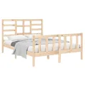 Cadre de lit Bois massif 140x190 cm