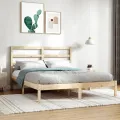 Cadre de lit bois massif 120x190 cm petit double