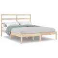 Cadre de lit bois massif 120x190 cm petit double