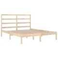 Cadre de lit bois massif 120x190 cm petit double