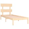 Cadre de lit Bois massif 90x200 cm