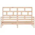 Cadre de lit Bois de pin massif 200x200 cm