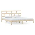 Cadre de lit Bois de pin massif 200x200 cm