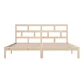 Cadre de lit Bois de pin massif 200x200 cm