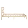 Cadre de lit Bois de pin massif 200x200 cm