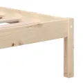 Cadre de lit Bois de pin massif 200x200 cm