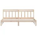 Cadre de lit Bois de pin massif 200x200 cm