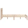 Cadre de lit Bois de pin massif 200x200 cm