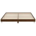 Cadre de lit chêne marron 200x200 cm bois d'ingénierie
