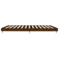 Cadre de lit chêne marron 200x200 cm bois d'ingénierie