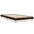 Cadre de lit chêne fumé 90x190 cm bois d'ingénierie