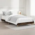 Cadre de lit chêne fumé 90x190 cm bois d'ingénierie