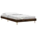 Cadre de lit chêne fumé 90x190 cm bois d'ingénierie